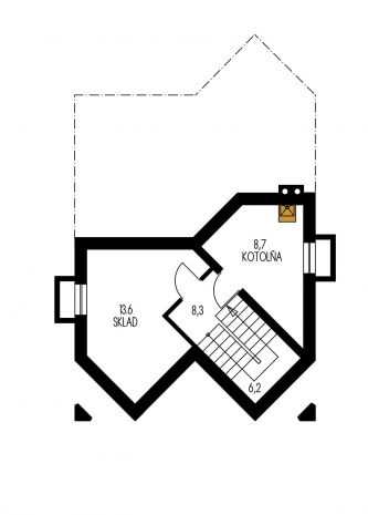 Mirror image | Floor plan of basement - HARMONIA 30